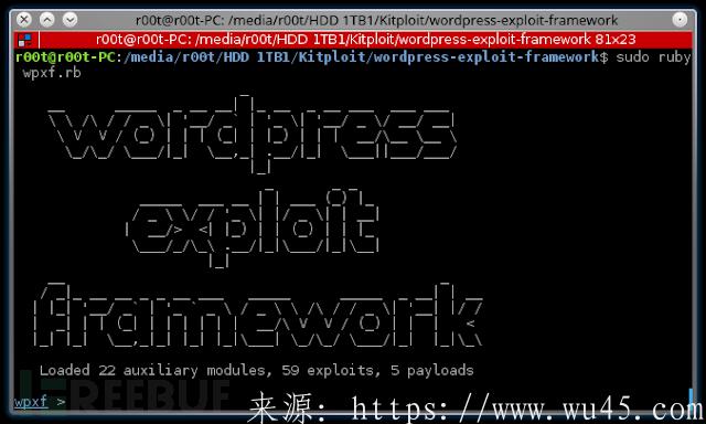 Wordpress Exploit Framework 一款针对WordPress网站的渗透测试框架 第1张