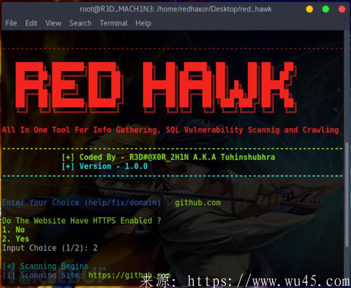 RED_HAWK：基于PHP实现的信息收集与SQL注入漏洞扫描工具 第1张
