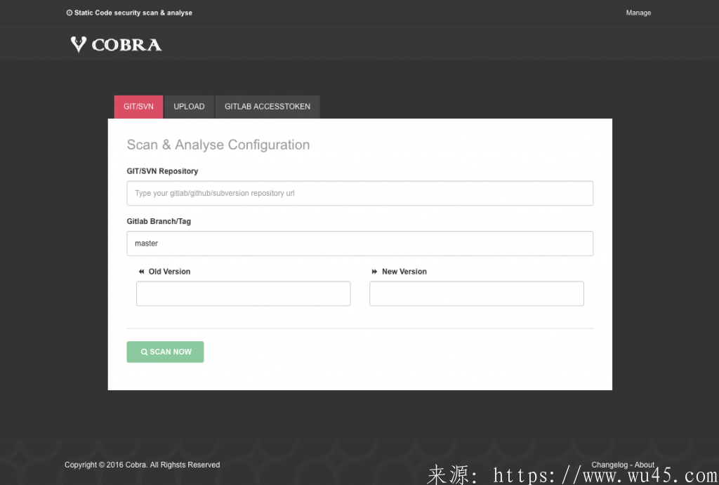 Cobra(眼镜蛇)-白盒审计静态代码安全扫描与分析系统 第1张