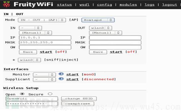 无线安全审计工具 FruityWifi v2.4 发布 第1张